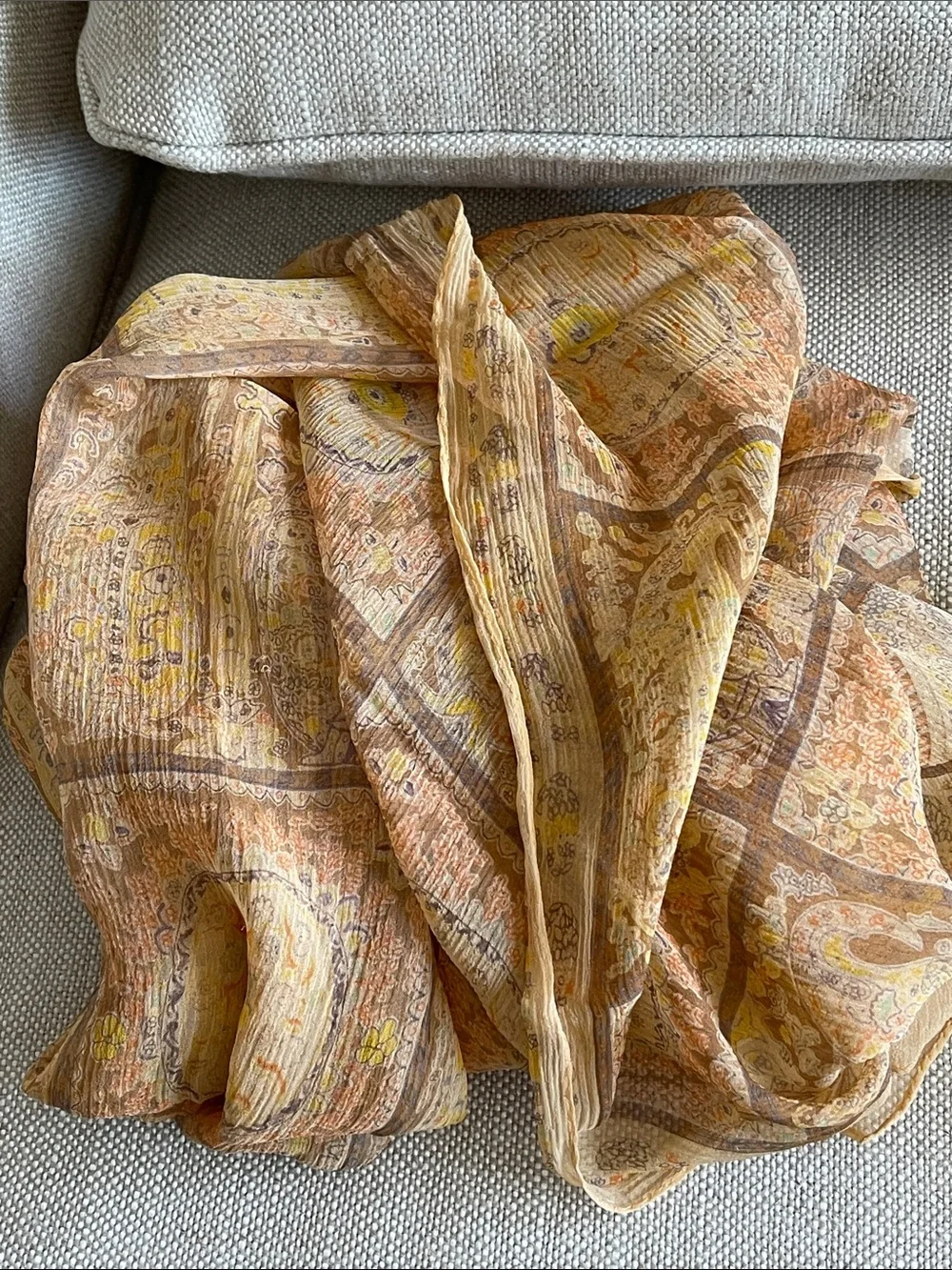 Pierre Cardin and one more chiffon Vintage Scarfs - 2